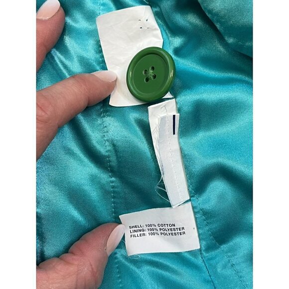 GAP Maternity Green Corduroy Double-Breasted Peacoat Jacket XS - Picture 10 of 10